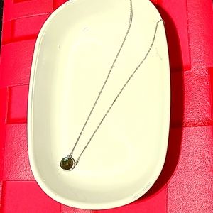 Multi-toned stone w/ silver chain Stella & Dot Necklace